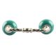 Neon Sea Green Ceramic Cut Bridge Handles